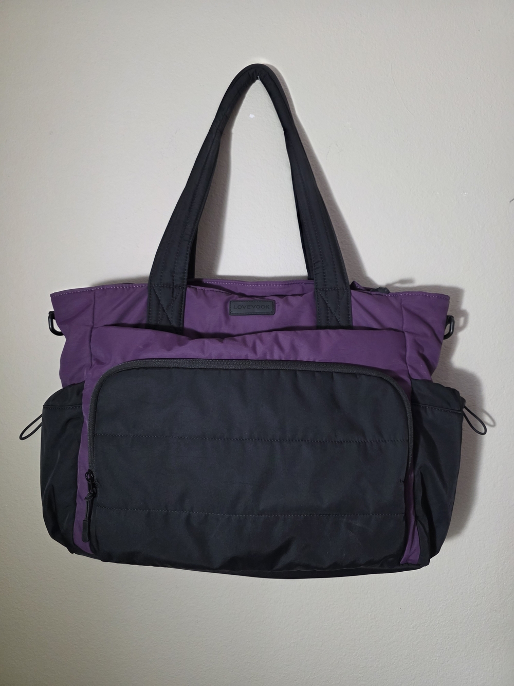 EUC LOVEVOOK Quilted Puffer Laptop Tote Bag 15.6" Laptop